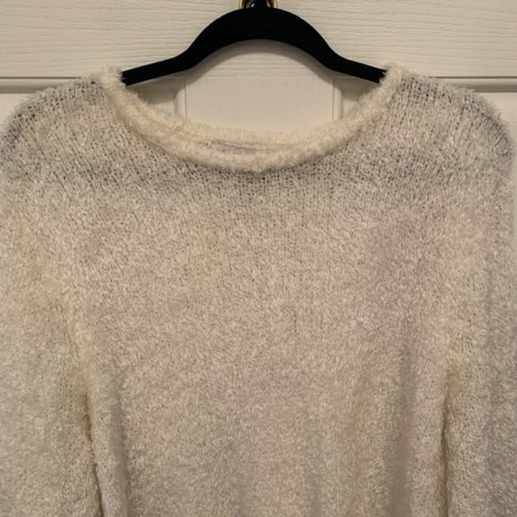 Maggie McNaughton Cream Sparkle Eyelash Sweater - Picture 2 of 8
